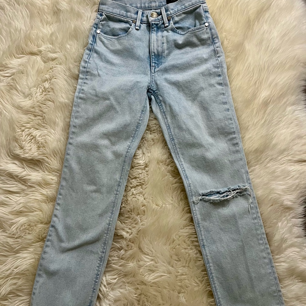 rag & bone Light Blue Straight Leg Jeans